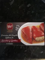 Pimientos del piquillo rellenos de bacalao y gambas