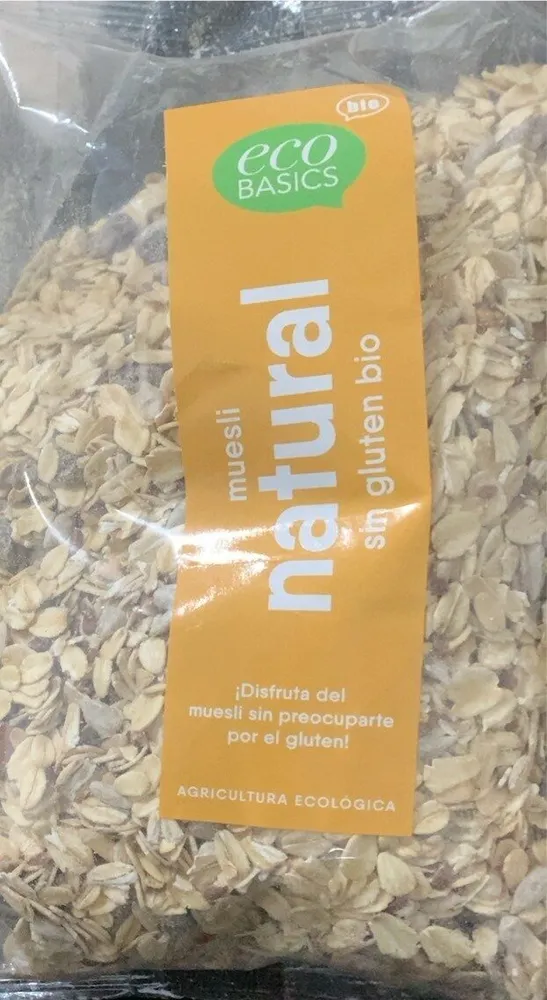 Muesli natural sin gluten bio