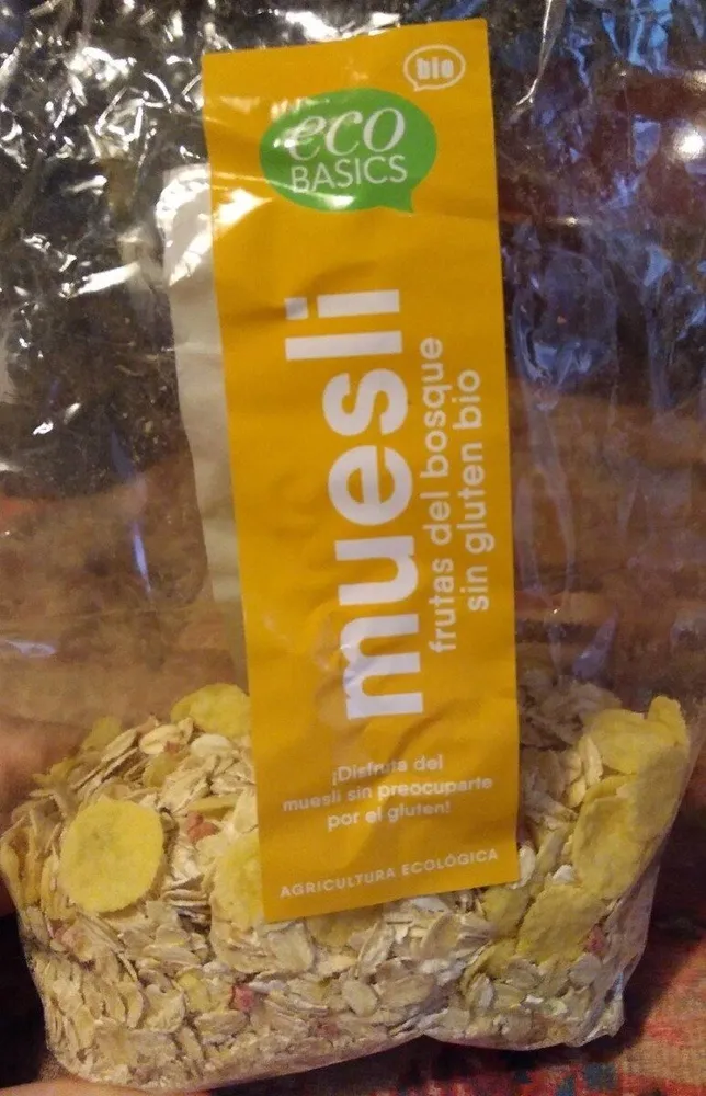 Muesli frutas del bosque sin gluten bio