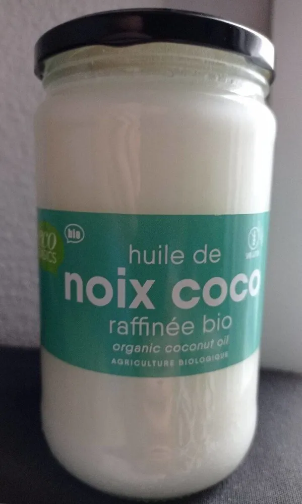 Huile de noix de coco raffinée bio