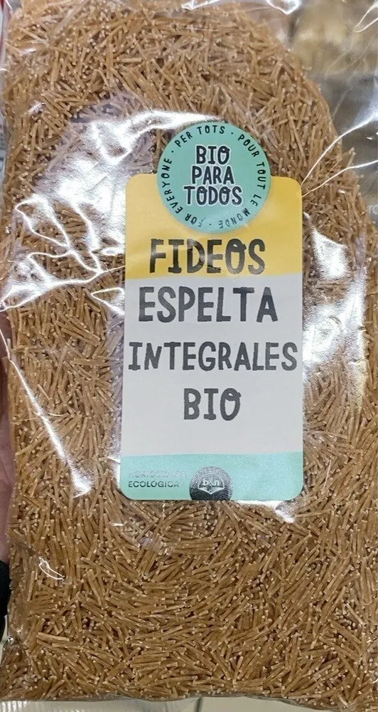 Fideos espelta integrales bio