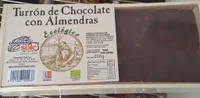 Turrón de chocolate con almendras ecológico