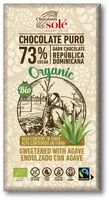 Chocolate negro 73% República Dominicana Endulzado con Agave Ecológico