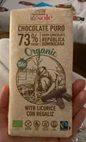 Chocolate puro con regaliz