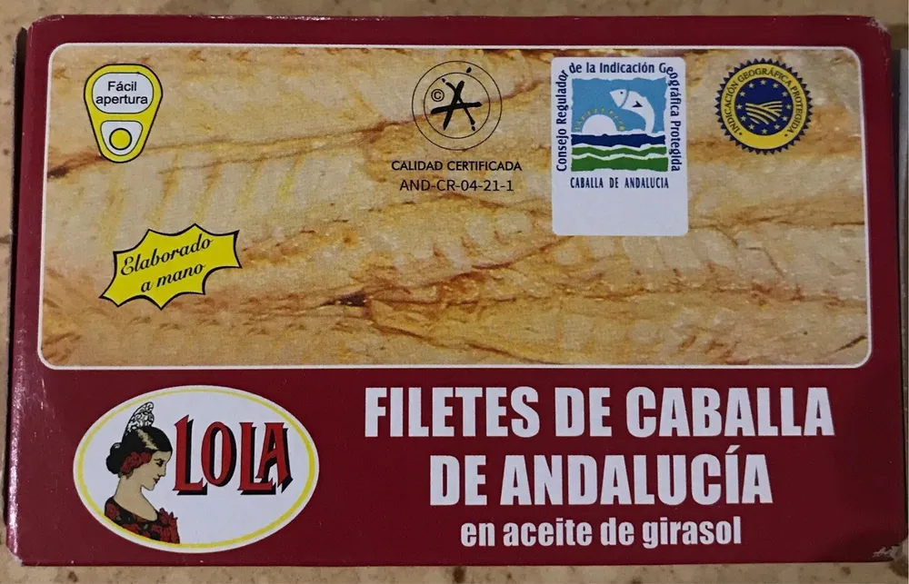 Filetes de caballa de Andalucía