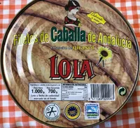 Filetes de caballa de Andalucia