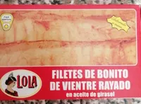 Filetes de bonito de vientre rayado