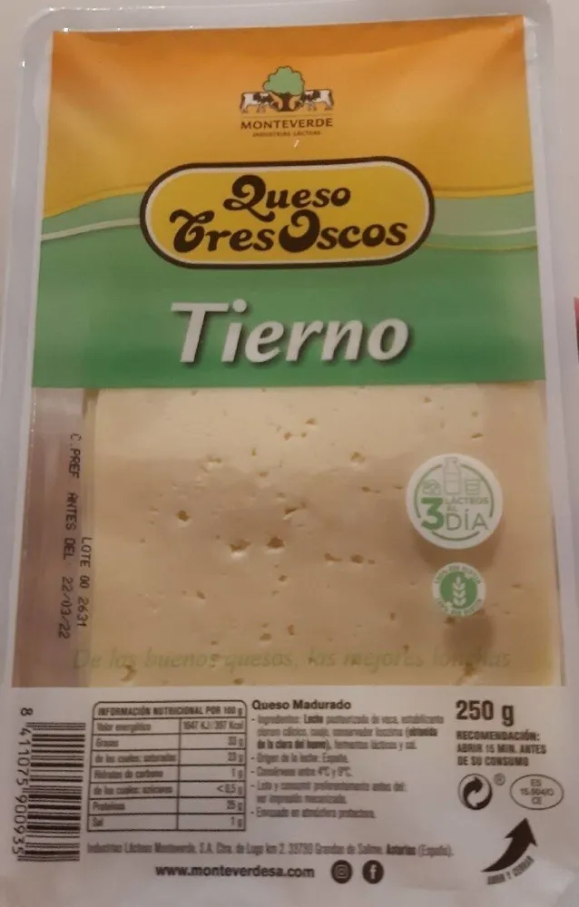 Queso Tres Oscos tierno