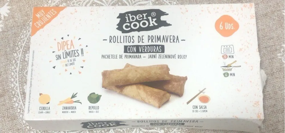 Rollitos de primavera con verduras