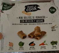 Mini rollitos de primavera con mejillón y wakame