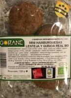 Mini hamburguesas lenteja y quinoa real bio