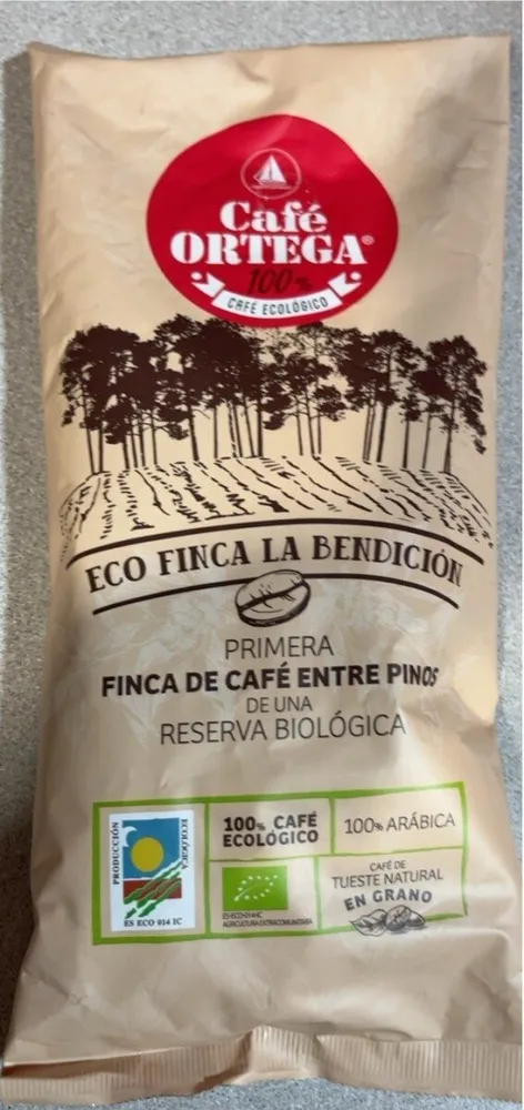 CAFÉ TUESTE NATURAL EN GRANO 100% ECOLÓGICO