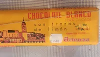 Chocolate blanco con limón