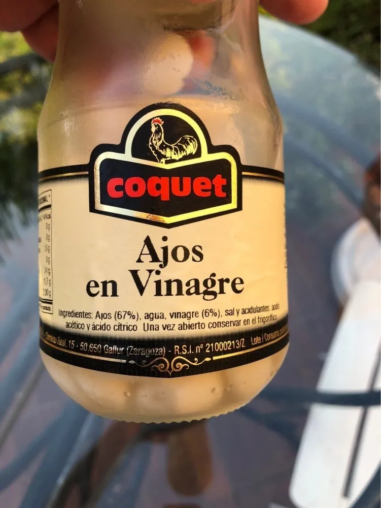 Ajos en Vinagre