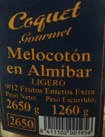 Melocoton en almíbar
