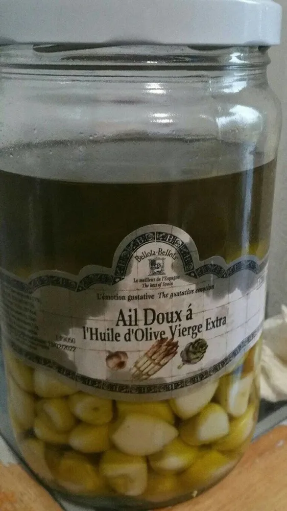 Ail doux à huile d'olive vierge extra
