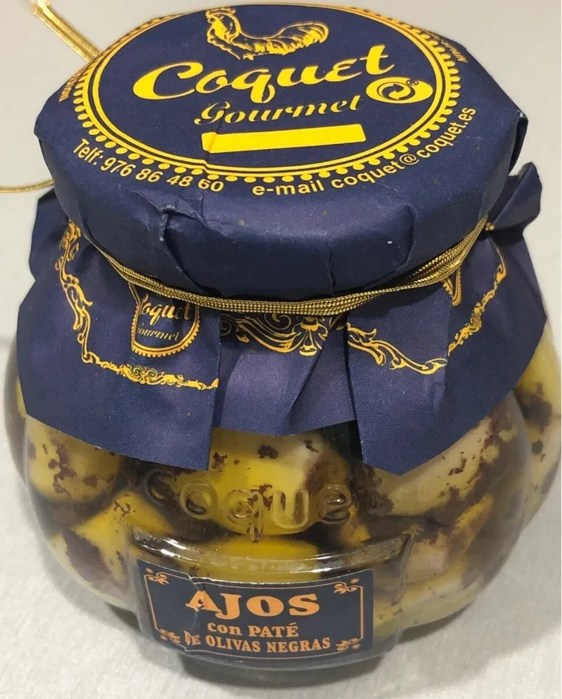 AJOS con patê de olivas negras