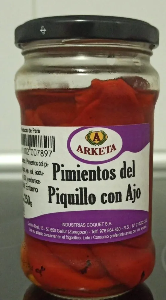 Pimientos del piquillo con ajo