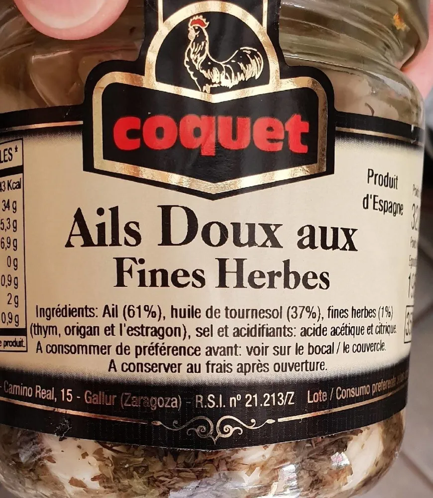 Ail doux aux herbes