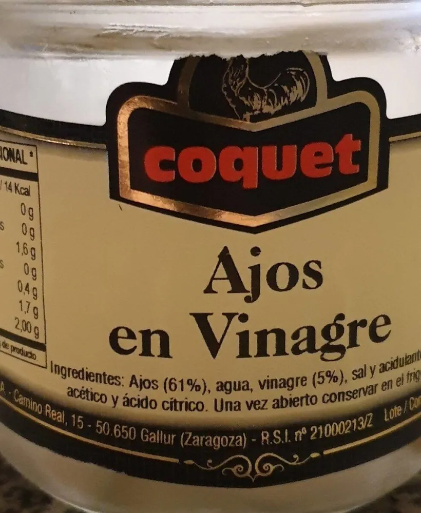 Ail au vinaigre