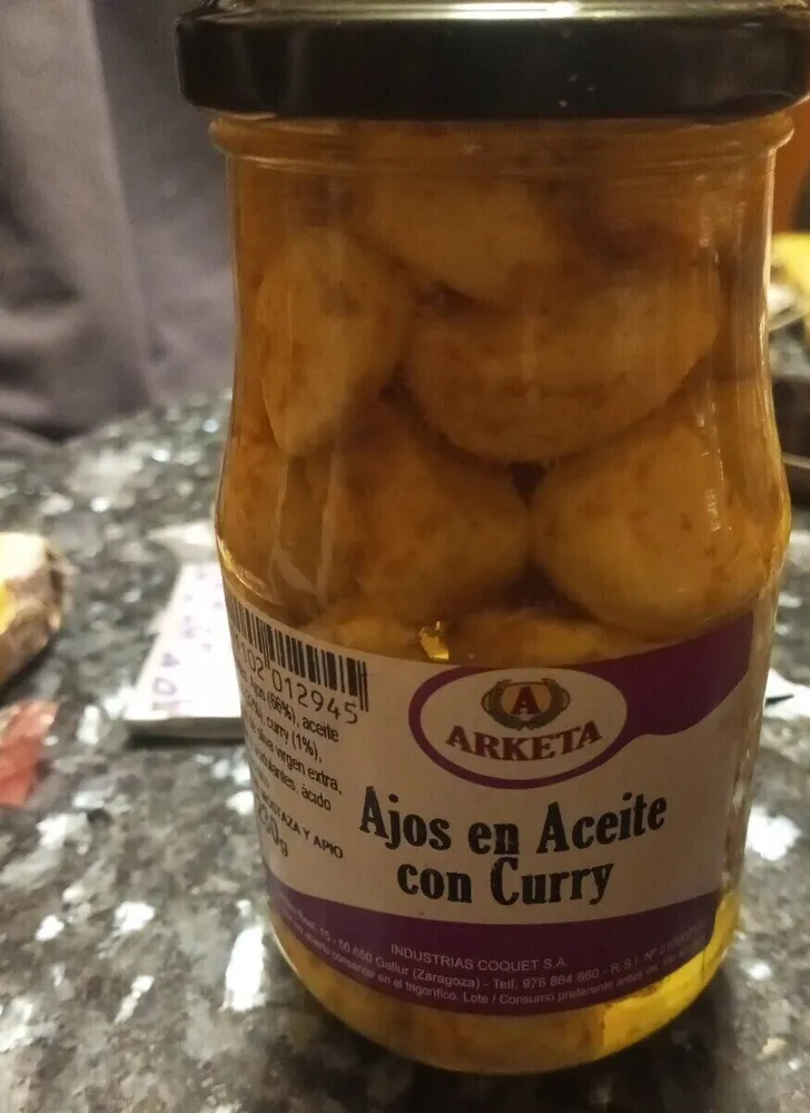 Ajos en Aceite con Curry