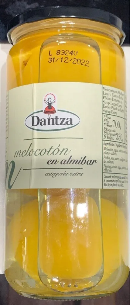 Melocotón en almíbar