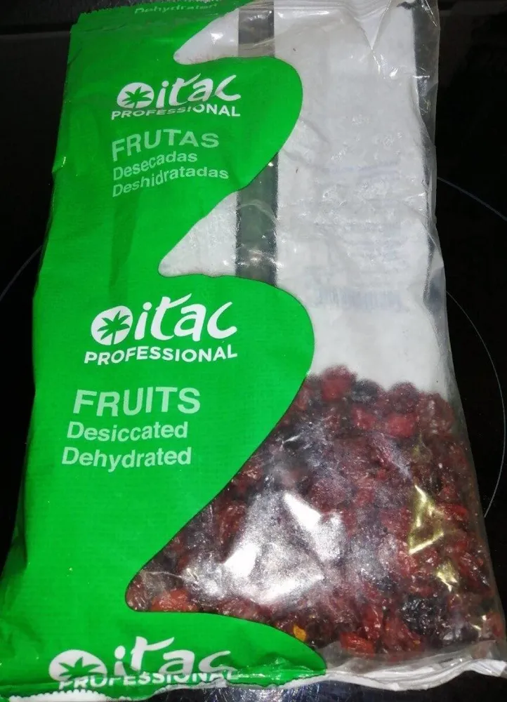 Frutas desecadas deshidratadas arándano rojo entero