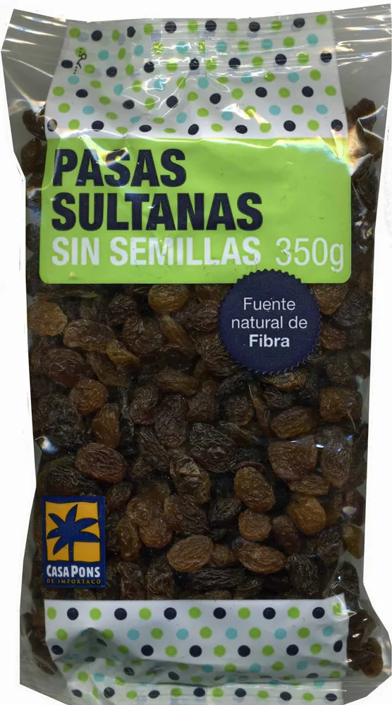 Pasas sultanas sin semillas