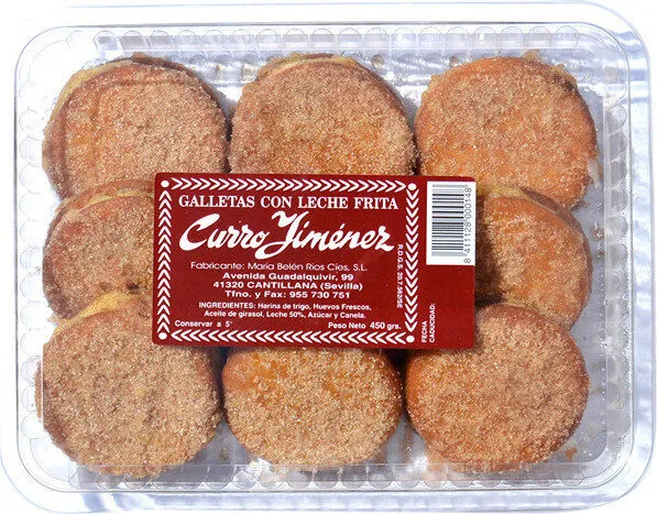 Galletas de leche frita