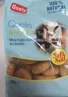 Quelis sin sal añadida con 25% harina integral