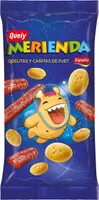 Merienda quelitas y cañitas de fuet espuña