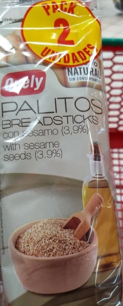 Palitos con sésamo