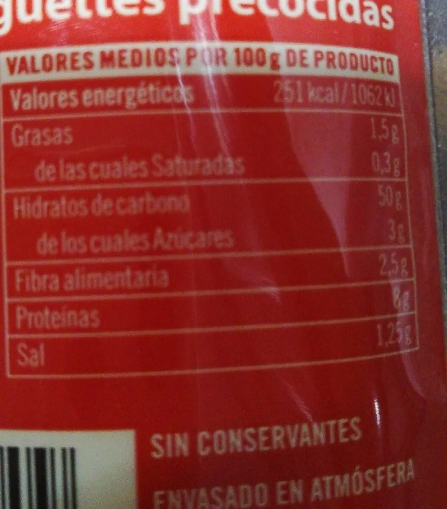 Pan baguette precocido