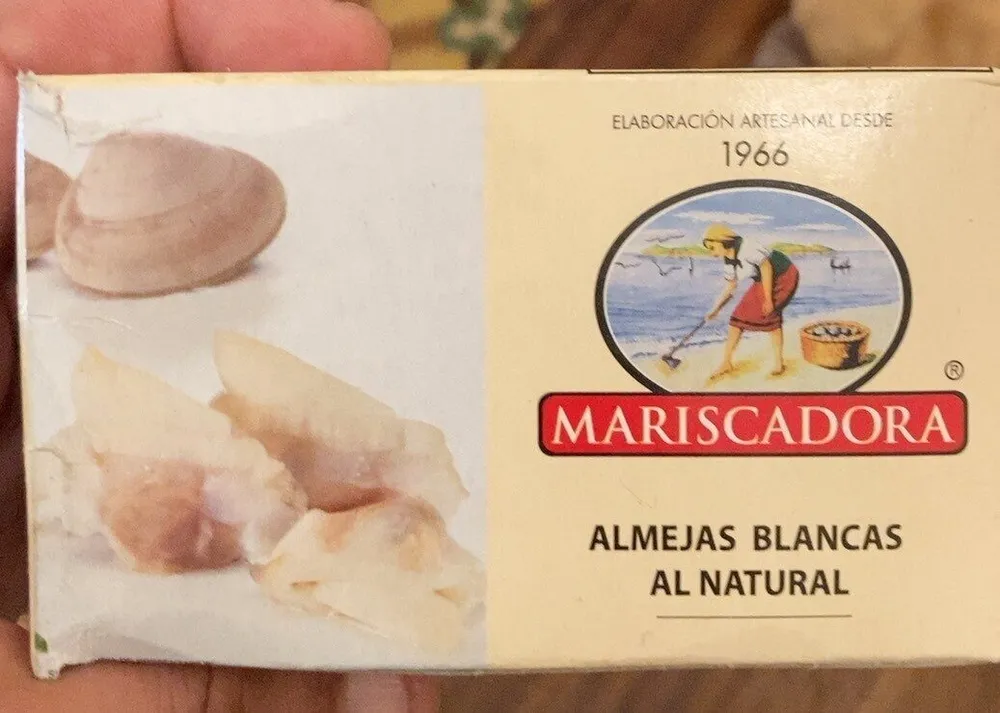 Almejas blancas al natural