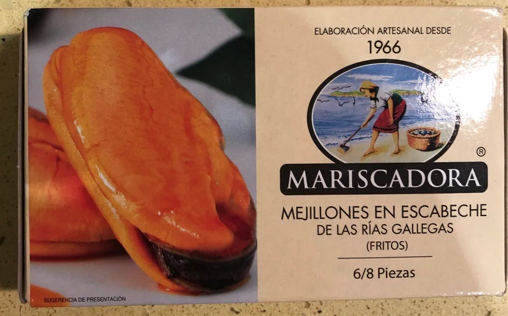 Mejillones en escabeche de las rias gallegas