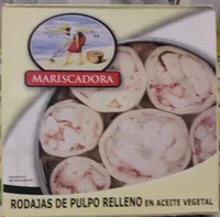 Rodajas de pulpo en aceite vegetal