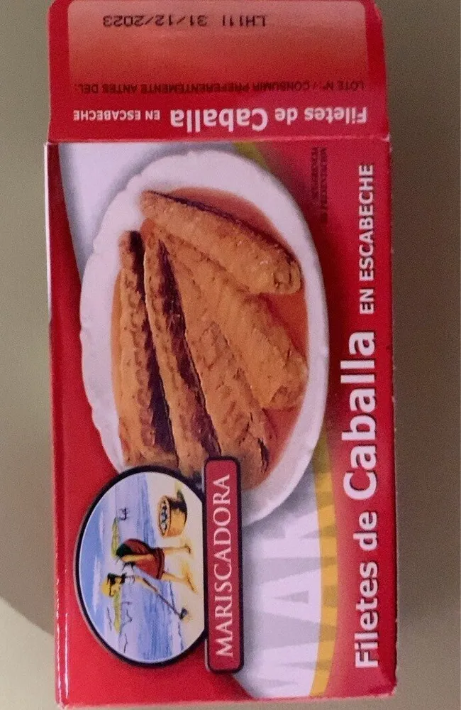 Filetes de caballa en escabeche