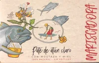Paté de atún claro con mostaza y miel