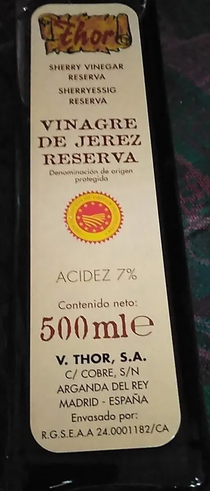 Vinagre de jerez reserva