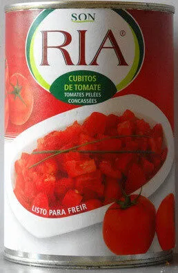 Tomates pelées concassées (Cubitos de Tomate)