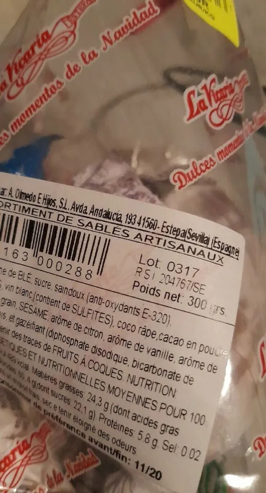 Assortiment de sablés artisanaux