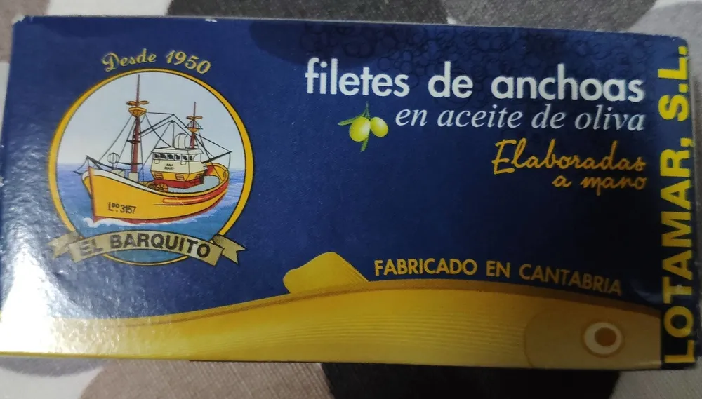 Filetes de anchoas en aceite de oliva