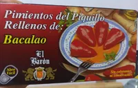 Pimientos del piquillo rellenos de bacalao