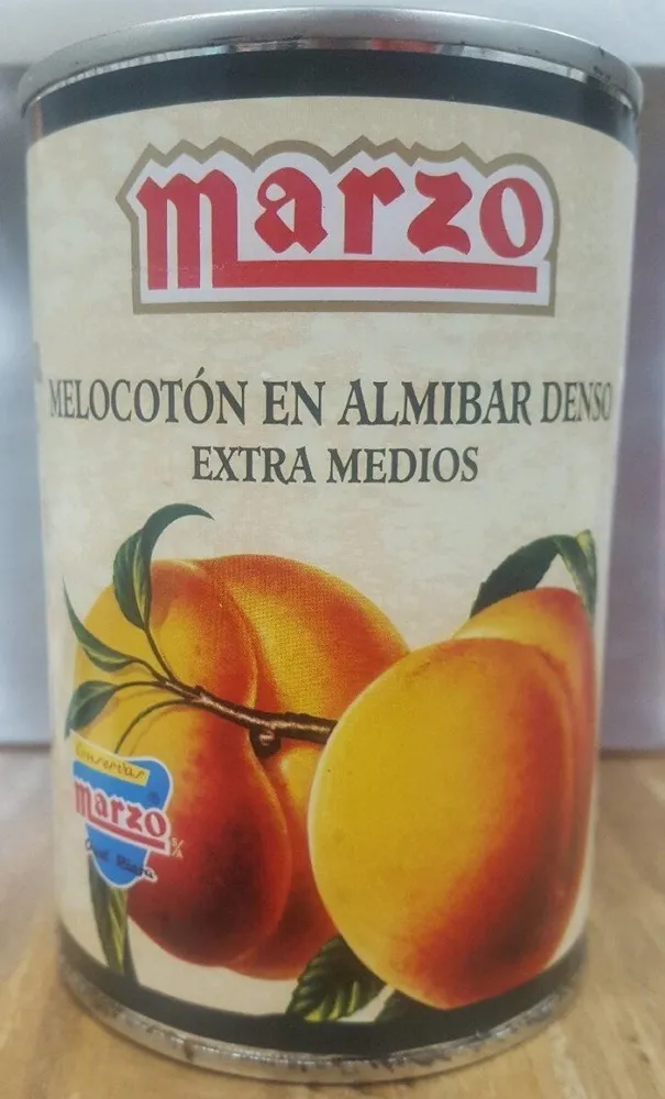 Melocotón en almíbar denso extra medios