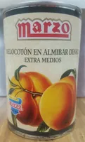 Melocotón en almíbar denso extra medios