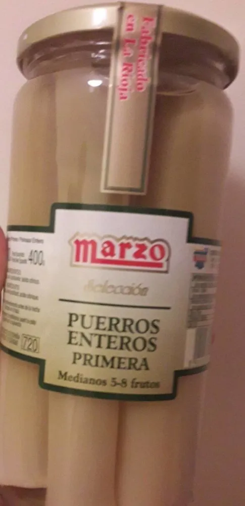 Puerros enteros primera