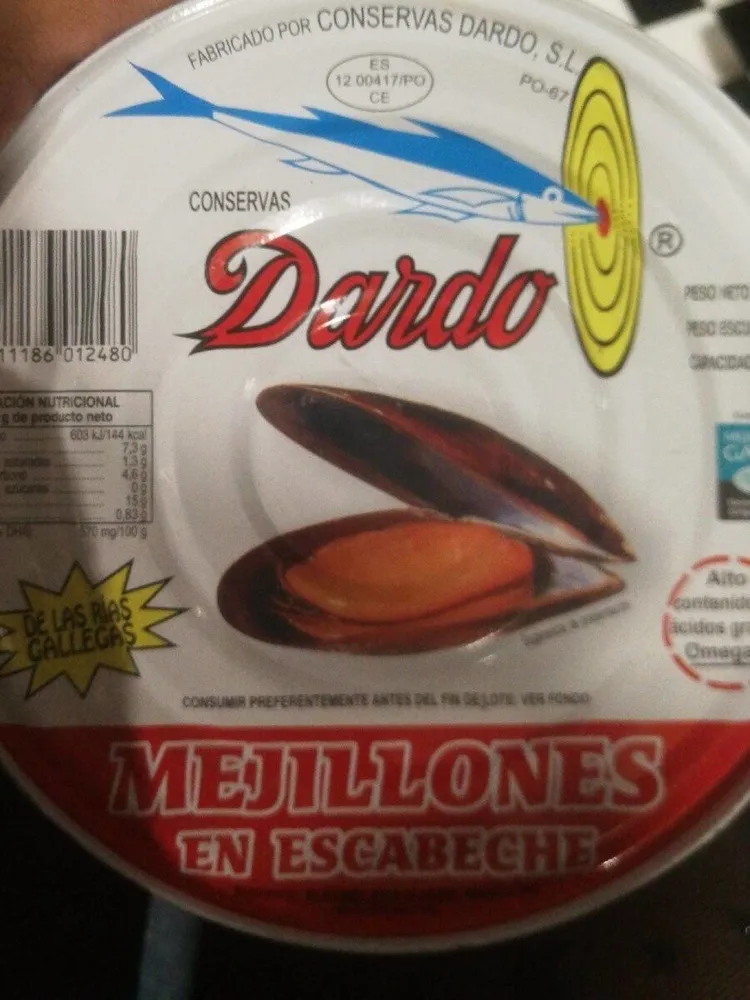 Mejillones en lata