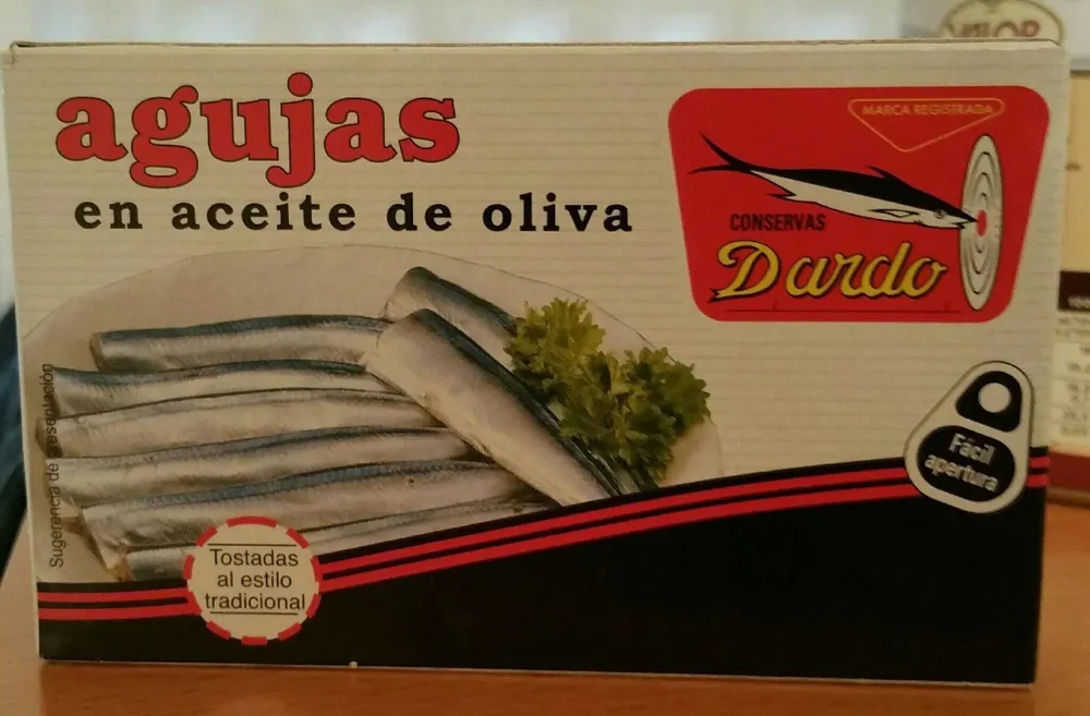 Agujas en aceite de oliva