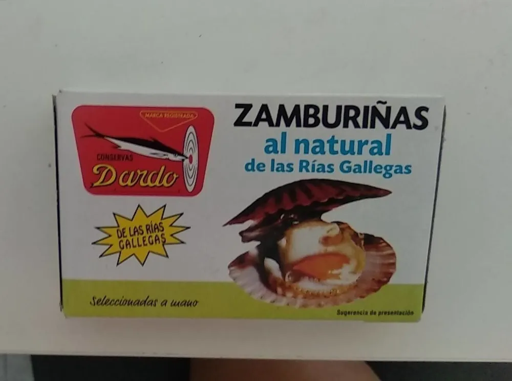Zamburiñas al natural