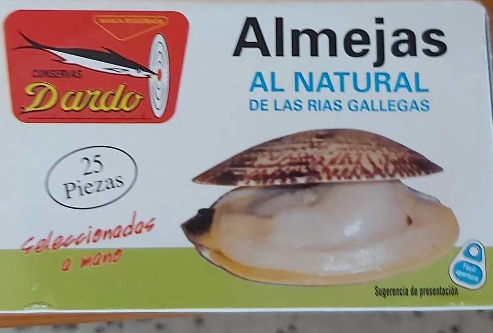 Almejas naturales
